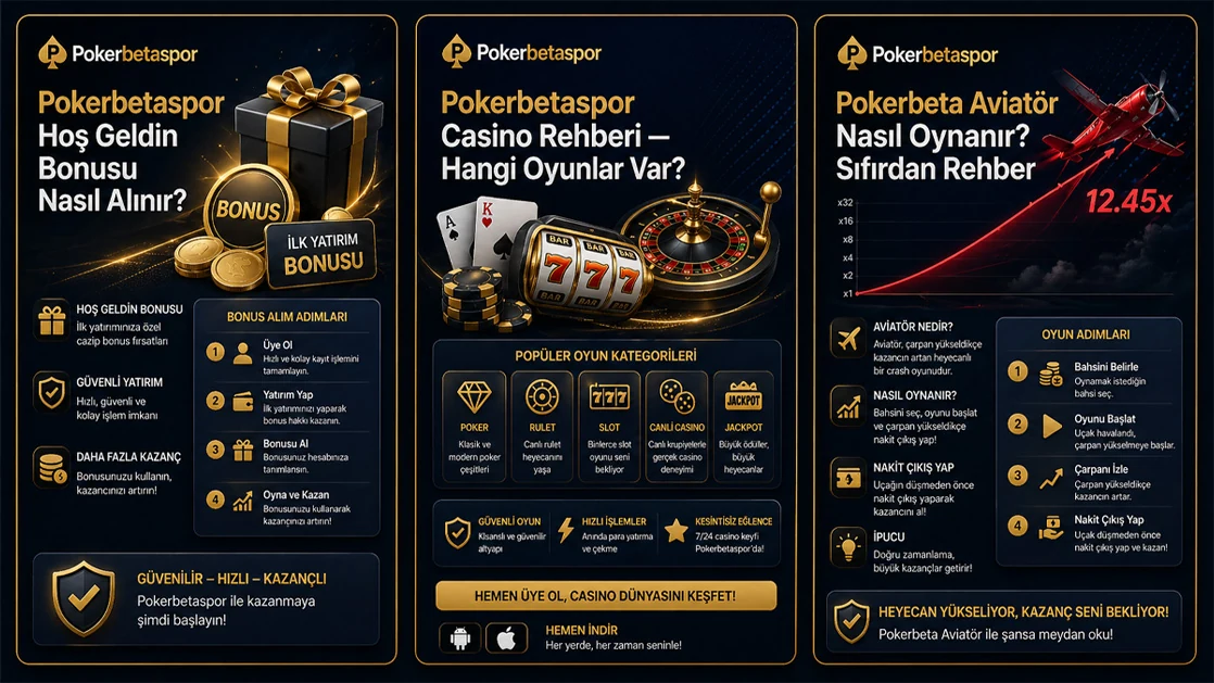 Pokerbetaspor Hoş Geldin Bonusu, Casino Rehberi ve Aviator Stratejisi